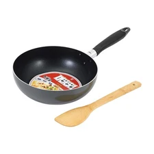Pearl Metal Hc-288 24Cm Frying Pan With Spatula, Induction , Fluorine Coating, _