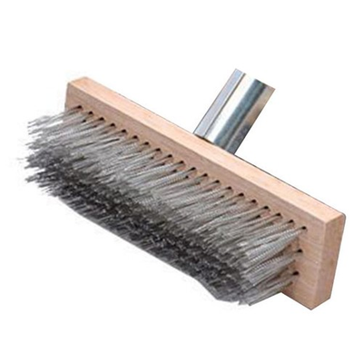 #ad Heavy Duty Floor Scrubber Brush Head Deck Scrub Brush Stainless Steel Wire ... $18.13