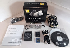 NIKON COOLPIX S4000 DIGITAL CAMERA SILVER 12.0MP TOUCH SCREEN BUNDLE