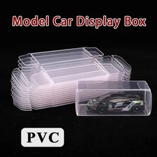 PVC Plastic Model Car Display Case Transparent 1/64 Car Toy Display Show Boxes