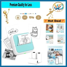 Printpods Mini Sticker Printer Bluetooth Inkless Portable Thermal Label Maker...