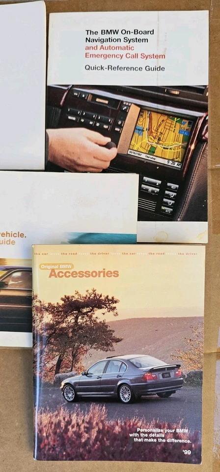 BMW E38 1999 2000 01 manual del propietario juego de libros y estuche/completo 740i 740il 750il Foto 2 de 4