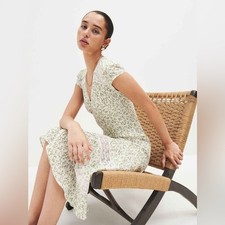 Reformation Lewa Dress – Ivy Floral | Size 6 NWOT Floral Midi Green Lace