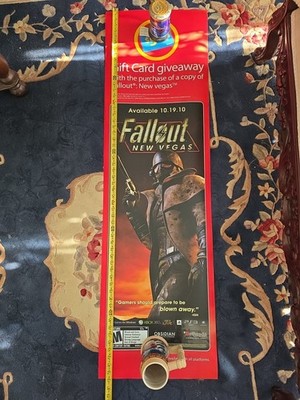 RARE! PROMO LARGE Fallout New Vegas Walmart  Display Poster 56x16''