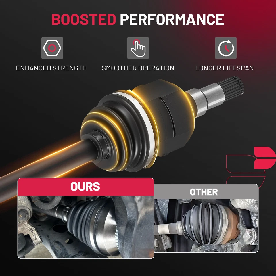 Front Left CV Axle Shaft Assembly Fit For 1993-2002 Toyota Corolla 4342002070 - Image 3 of 4