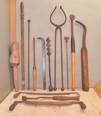 Sabot Clogger tools antique woodworking draw knife collectible early primitive