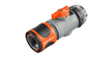 Gardena Hose Connector with Control Valve for 13mm and 15mm Hoses
