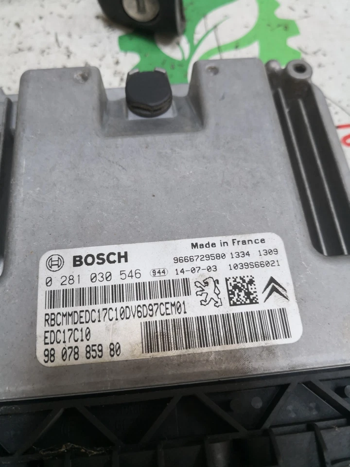 KIT CENTRALINA MOTORE PEUGEOT 2008 1.6 HDI 0281030546 5825 Foto 3 de 3