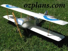 Electric Sopwith Tabloid Biplane 42" RC MODEL AIRPLANE PLANS TEMPLATES PRINTED