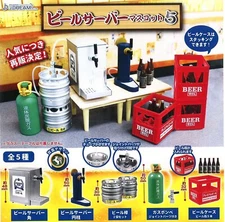 1/12 scale beer server mascot J Dream gashapon set of 5 US seller capsule