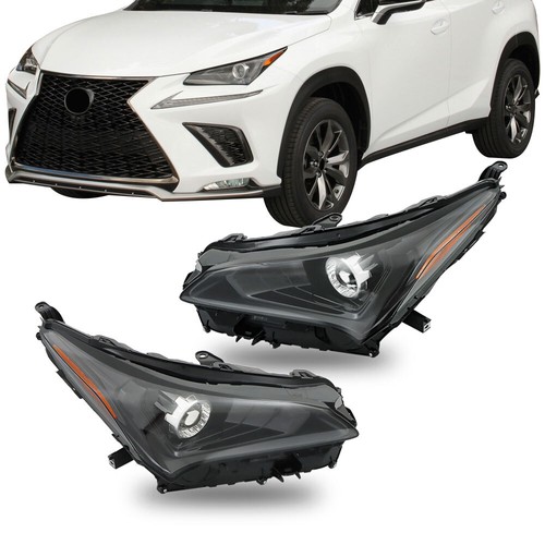 Headlights Assembly For Lexus NX300 NX300h 2018-2021 Headlamps Left+Right LED - Picture 12 of 12