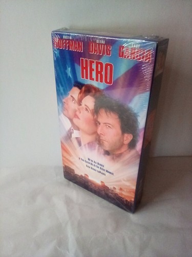 Hero VHS Dustin Hoffman Andy Garcia Geena Davis 1992 New - Picture 4 of 7