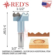 Tideway Carbide IND LC9020C-38.1     1-1/2" DIA Rosette 1/2" shank router bit