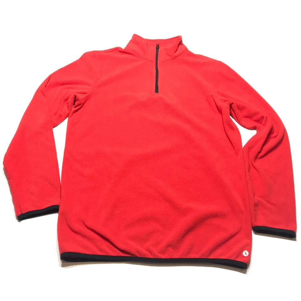Женская куртка Xersion размер XL (18-20) красный флисовый пуловер на молнии 1/4 с длинным рукавом - Изображение 3 из 4