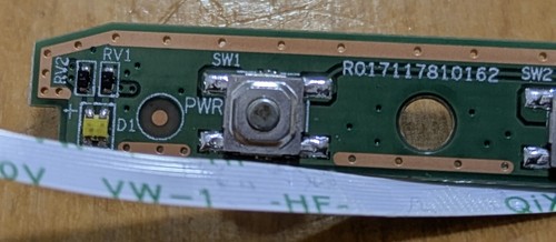 HP P27h G4 Monitor Power Button Board R017117810162 R352200220156 MilkyWay Key - Picture 5 of 9