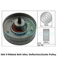 INA V-Ribbed Belt Idler, Deflection/Guide Pulley - 532 0252 30 - OE Quality