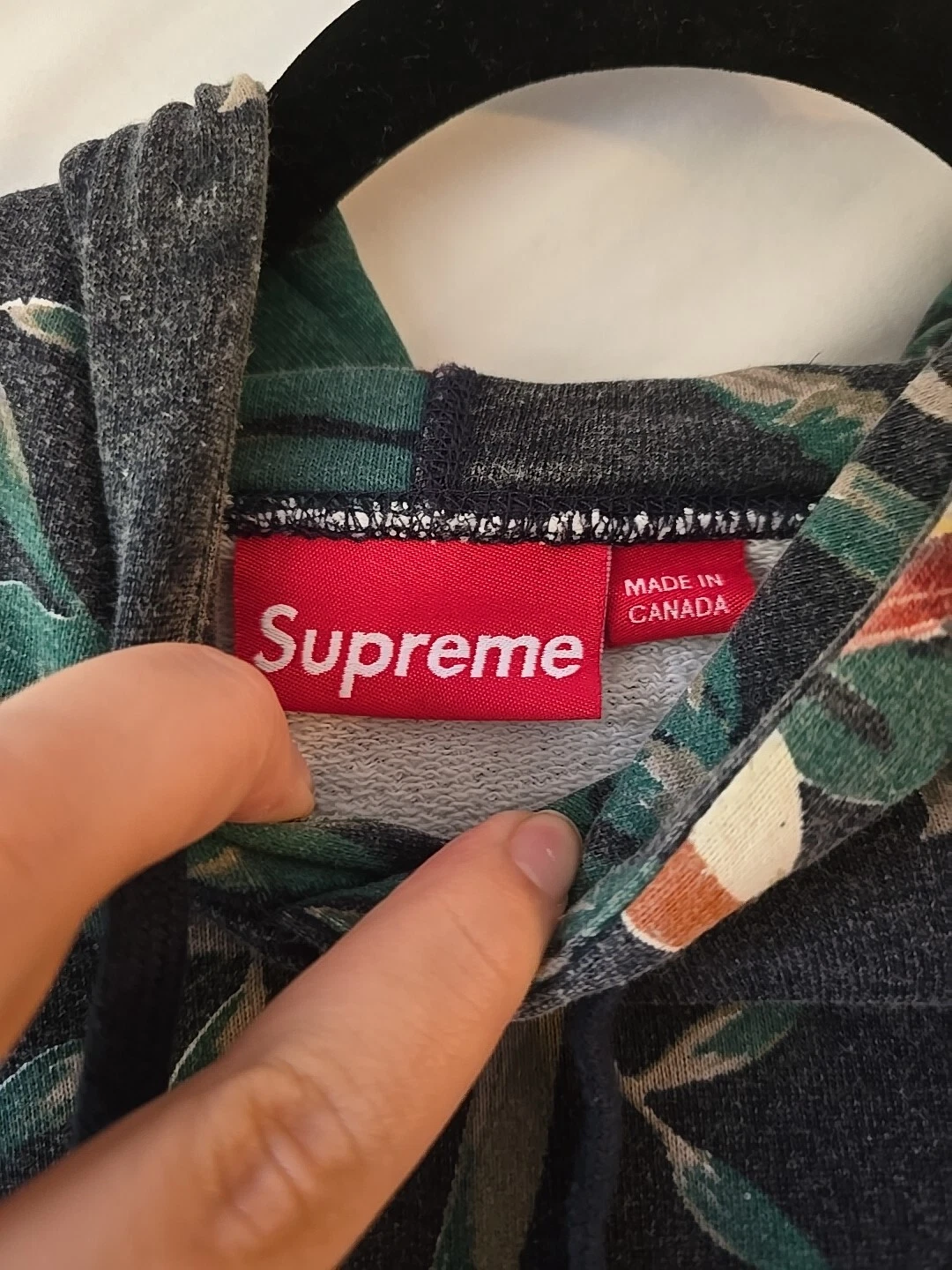 Felpa con cappuccio Supreme 2012 floreale giungla XL