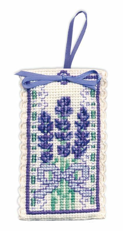 Victorian Lavender Sachet Cross Stitch Kit (Textile Heritage)
