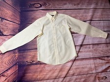 Brooks Brothers Men  s Size 16 100 Supima Cotton Long Sleeve Yellow Dress Shirt