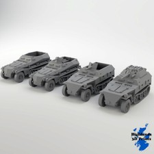 SDKFZ 250 Half Track WW2 Tabletop Gaming 3D Print