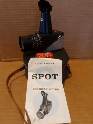 Asahi Pentax Spot Exposure Meter model 1 vintage black with case
