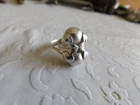 VINTAGE STERLING SILVER HAND MADE BLOB RING SIZE 7 - 6.3g