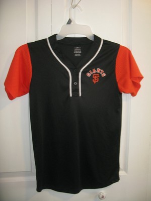 MLB Team Apparel Girls XL/EG/TG 14/16 Short Sleeve SF Giants
