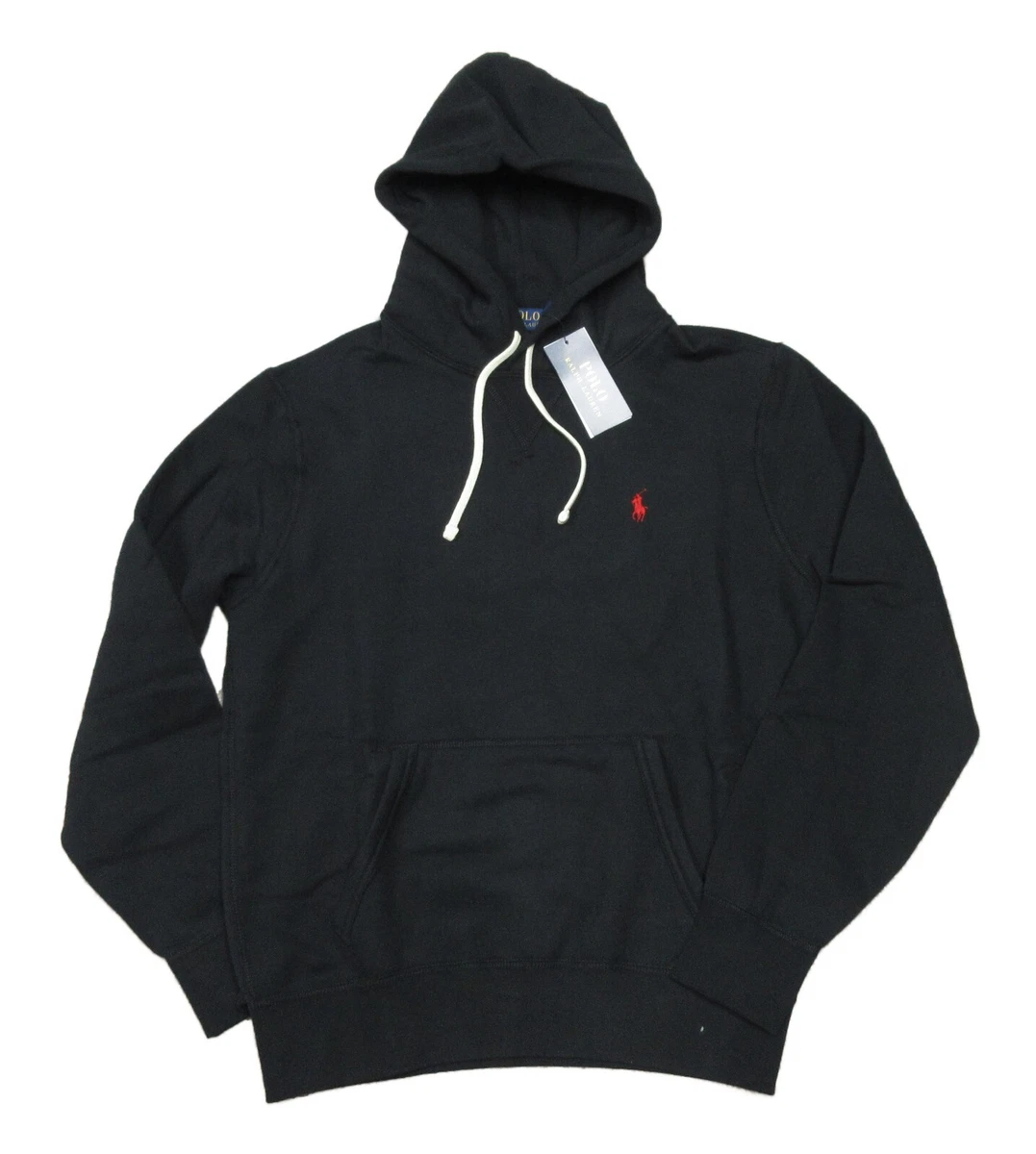 Polo Ralph Lauren Men s Black Cotton Blend Fleece Lined Pullover Hoodie