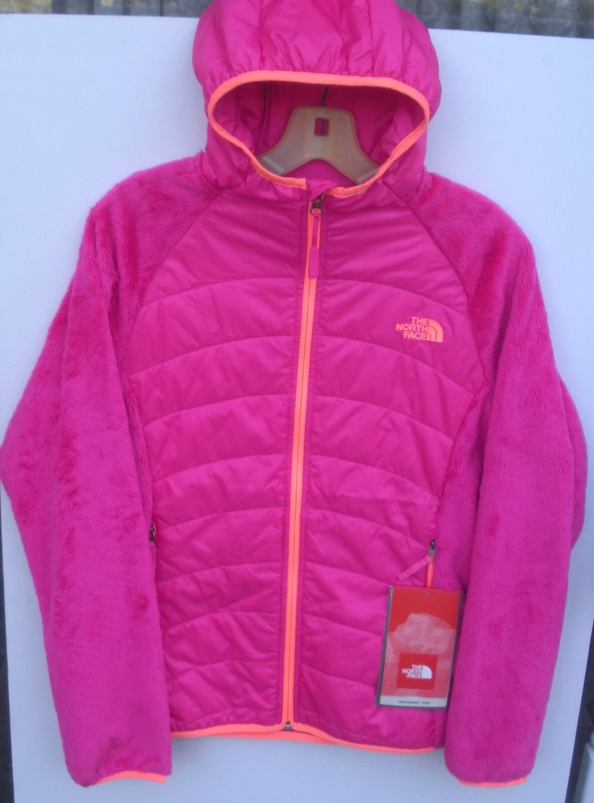 The North Face Girls Oso Animagi Hoodie Fleece & Insulated Jacket XL - Pink- New