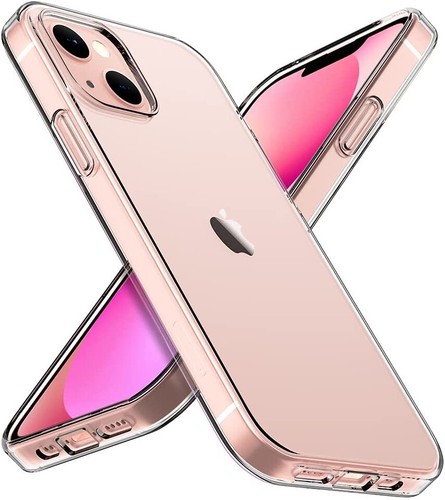 For Apple iPhone 13 (6.1") Transparent Acrylic TPU Hybrid Rigid Shockproof Cover - Bild 1 von 8