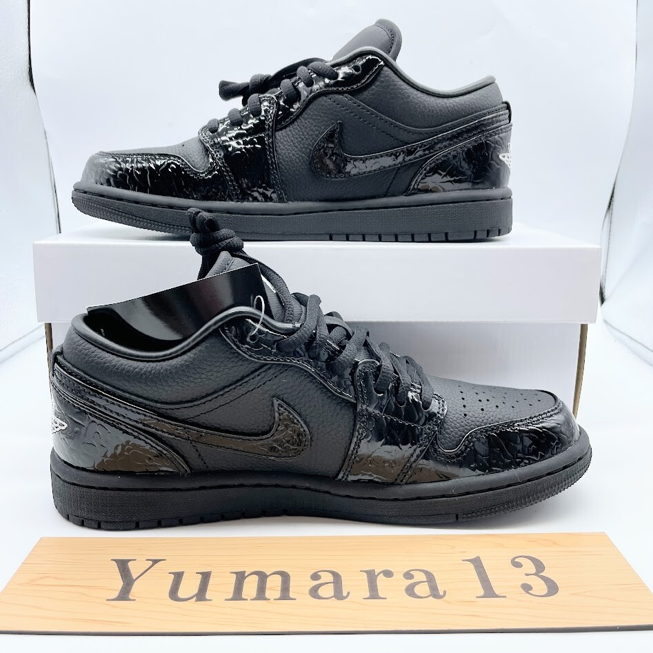 Nike WMNS Air Jordan 1 Low SE Black Croc HJ7743-010 Women's