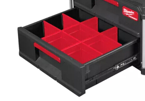 Milwaukee PACKOUT™ Trennwand für Schubladen Werkzeugkiste 2 Drawer Tool Box Milwaukee PACKOUT™ Trennwand für Schubladen Werkzeugkiste 2 Drawer Tool Box