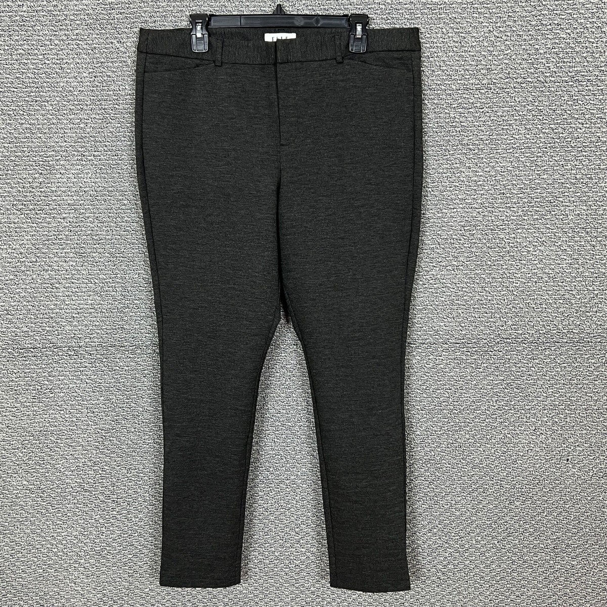 Elle Dress Pants Women's Size 16 Gray Flat Front High Rise 28.5 in Inseam | eBay Elle Dress Pants Women's Size 16 Gray Flat Front High Rise 28.5 in Inseam | eBay