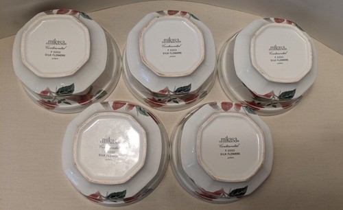 Mikasa Continental Silk Flowers F3003 China 1980's Dinnerware Bowls Mugs Vintage - Picture 35 of 81