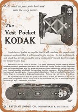 METAL SIGN - 1912 Kodak Vest Pocket Camera - Vintage Look Reproduction