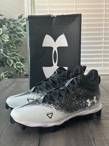 Under Armour Men's US 10.5 Spotlight Fran RM 2.0 Black/White Cleats 3025083001 - Picture 4 of 19