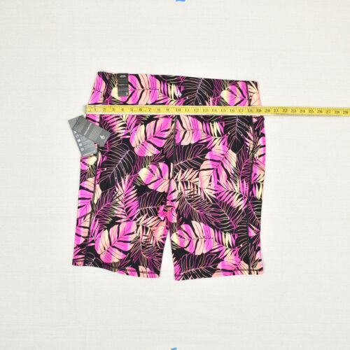 NEW Torrid Women Active High Rise Biker Shorts Floral Gym Polyester Pink Size 3 - Picture 4 of 8