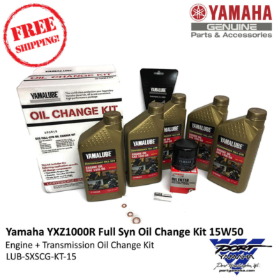 #ad #ad Yamaha YXZ1000R 2016 2023 Full Synthetic 15W 50 Oil Change Kit w Ester JASO XTR $94.99