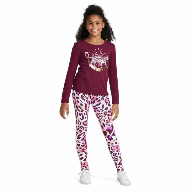 Girls hotsell cheetah leggings