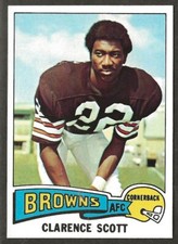 1975 Topps #164 CLARENCE SCOTT Cleveland Browns - FLAWLESS SURFACE - Mint