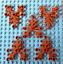 Lego Leaves 6x5 Dark Orange Leaf Tree Landscaping Foliage Decorating NEW X5