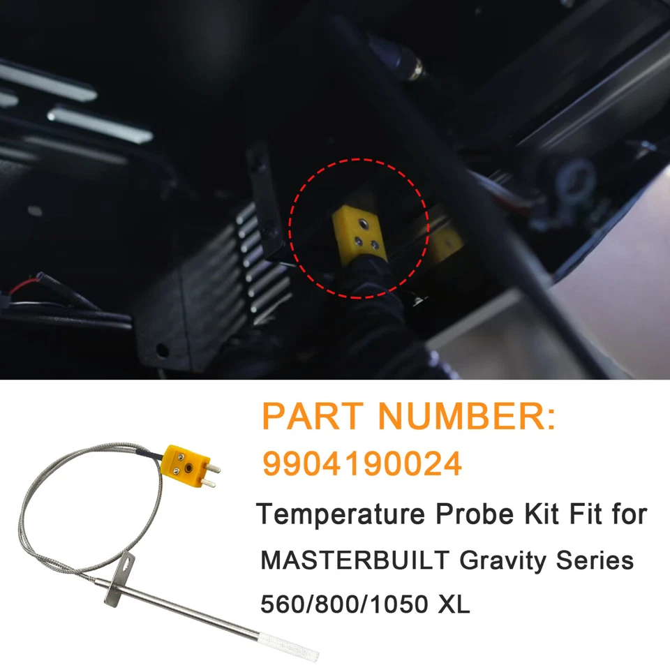 Sonda de temperatura con sensor térmico para Masterbuilt Gravity Series 560/800/1050 XL. Foto 2 de 4