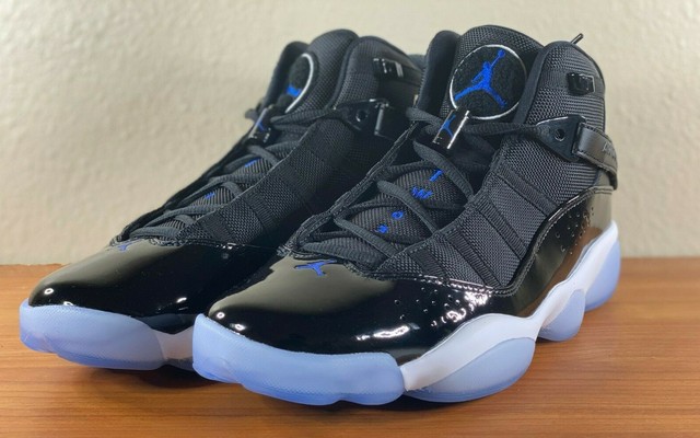 blue and black 6 rings