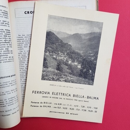 Annuario 1949-50 Club Alpino Italiano sezione di Biella Biella Ramella 1950 - Picture 2 of 4