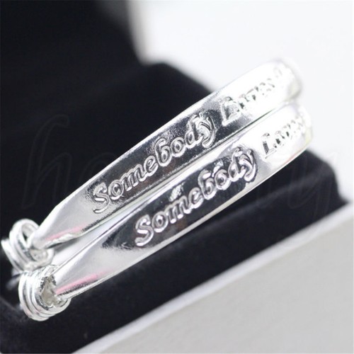 2pcs Children Baby Girls Boys Toddlers Adjustable Silver Bracelet Small Bell - Picture 7 of 10