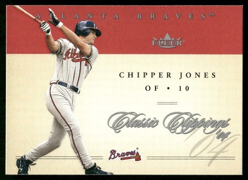 Chipper Jones Atlanta Braves #49 2004 Fleer Classic Clippings Baseball