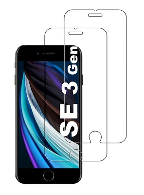 2X iPhone SE 3 Gen 2022 Panzerfolie Echt 9H Tempered Glass Display Schutz Glas