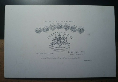 2 Studenten in Couleur mit Mensur ? Haube auf dem Kopf / 1898 KAB München - Bild 2 von 2