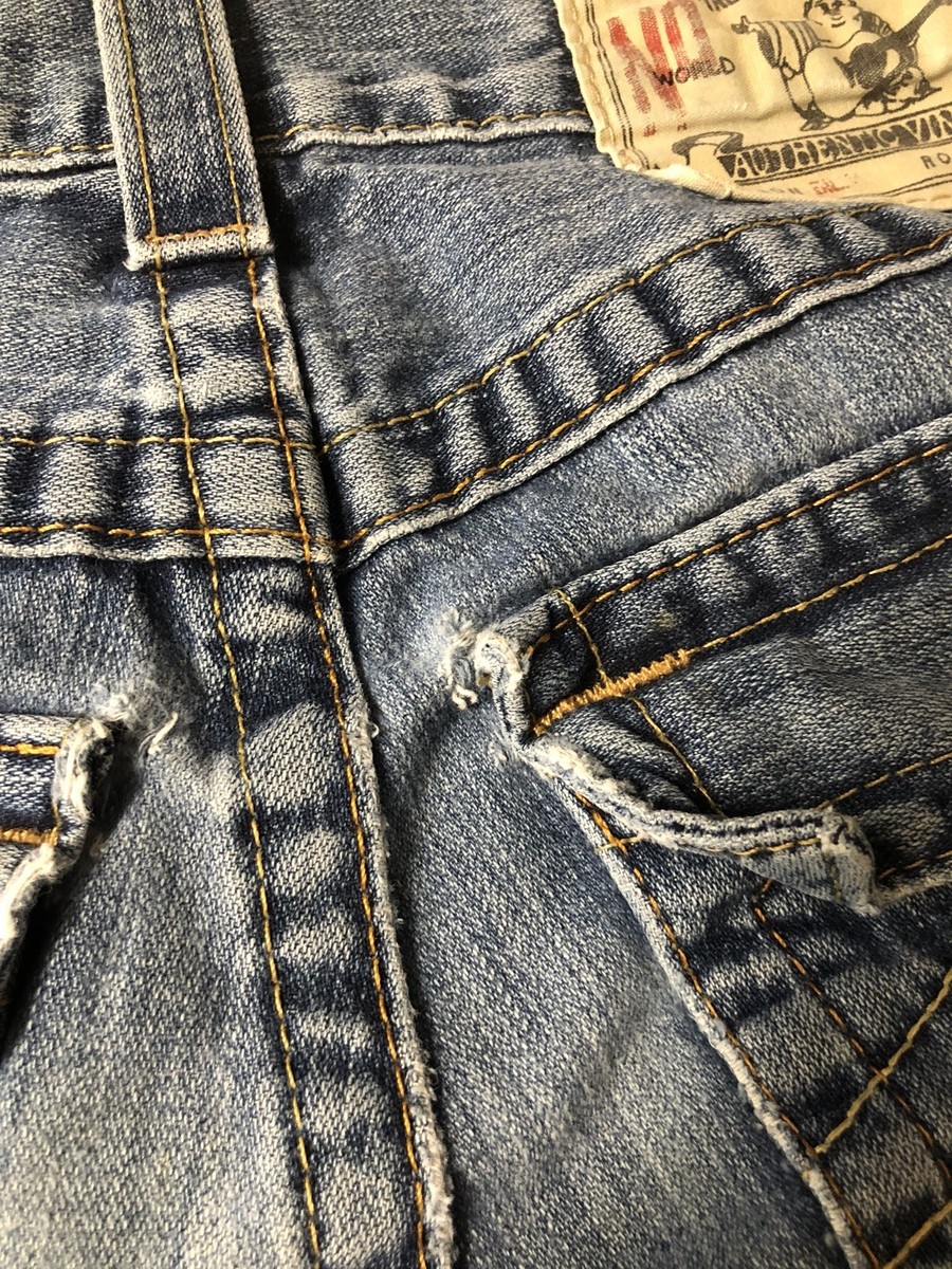 True Religion Authentic Vintage Size 28 Flat Pocket Light True Religion Authentic Vintage Size 28 Flat Pocket Light