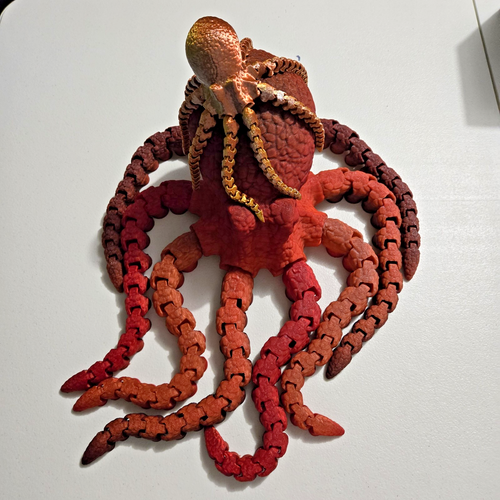 Figura Articulada Pulpo Gigante Impresa en 3D Hecha a Mano Novedad Juguete Regalo Más de 2'Lng - Imagen 18 de 18
